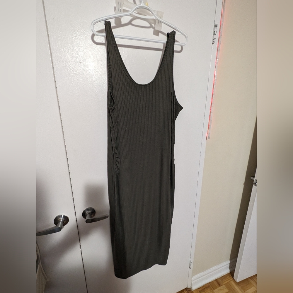 Ribbed maxi dress. Maternity size XL